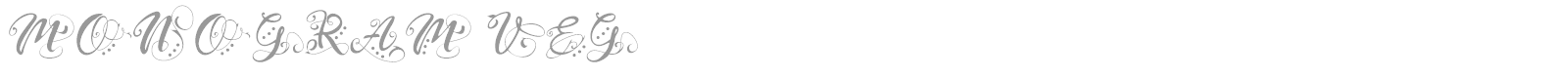 Monogram Veg font preview